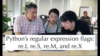 Python standard library: Regular expression flags (re.I, re.S, re.M, and re.X)