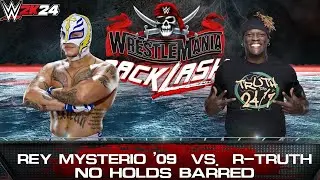 Full Match - Rey Mysterio '09 vs R-Truth: No Holds Barred: WrestleMania Backlash|WWE 2K24