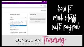 How to Easily Mail Stuff From Home Using Paypal - myConsultantTraining by Becky Launder