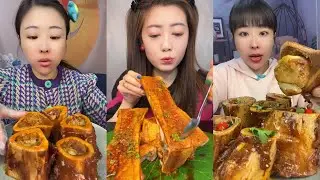 asmr mukbang spicy bone marrow - 牛骨髓 - 牛肉の骨髄 - 쇠고기 골수 - TỦY XƯƠNG BÒ - eatting show #769