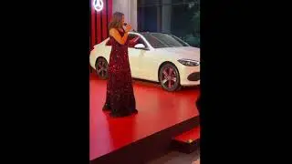 Emcee Shilpa Menon Hosting the Grand Launch of All-New Mercedes C Class