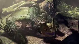 Monster Hunter: World - Witcher 3 Collab: Geralt frees the Pukei Pukei