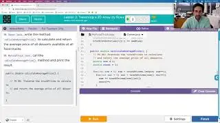 Code.org AP CS A U5L2 Traversing a 2D Array by Rows