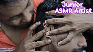 Junior ASMR Artist Ear Massage And Head Massage With Neck Crack And Ear Crack For Your Deep Sleep