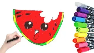 Watermelon | How to draw watermelon for kids | watermelon sugar harry styles | watermelon juice-art