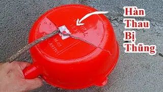 Cách Hàn Dán Thau Nhựa Bể , Ca Nhựa Bể Chảy Nước Đơn Giản Rẻ Tiền / how to weld plastic tank