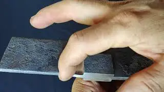 como fazer o caldeamento de pastilhas de uma faca.