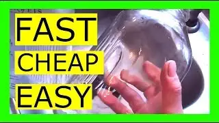 How to clean the inside of glass bottles and jars. Quick and easy!