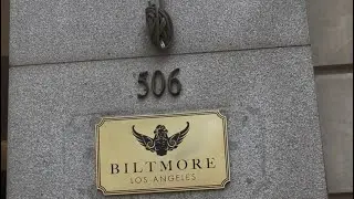 Biltmore Hotel Sign on South Grand Avenue in Los Angeles 4/14 #losangeles #biltmore