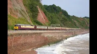 57313 TnT 57601 on 1Z80 Northern Belle on Teignmouth Sea Wall   03/09/21