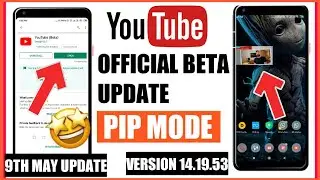 Youtube Official Beta Update|PIP Mode Enable💯Download Apk File|Without third party app in any phone