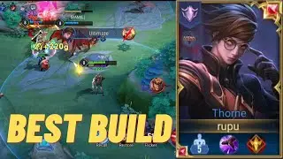 AoV :THORNE PRO GAMEPLAY | BEST BUILD | - ARENA OF VALOR