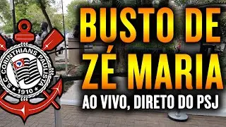 CORINTHIANS INAUGURA BUSTO DE ZÉ MARIA NO PARQUE SÃO JORGE| VEJA AO VIVO