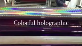 Mould Processing of Holographic Film Rolls by AfterPrinting Professional Lamination Film Producer