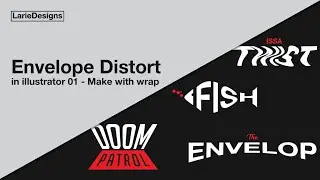 How to use envelope distort in illustrator #01 | Make with warp | Illustrator tutorial