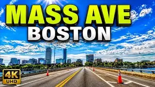 🛣️ Massachusetts Avenue Southbound | Boston MA | 4K Scenic Drive - 8/13/23