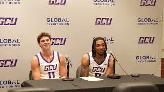 GCU Men's Basketball vs. UT Arlington (2/27/25) - Postgame with Caleb Shaw & Collin Moore