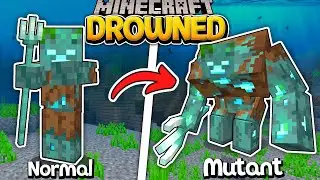 How to spawn a MUTANT DROWNED ZOMBIE in Minecraft?