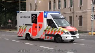 [Dutch EMS design in different colors] Zwickau fire dept. ambulance 1 responding [GER | 28.8.2022]