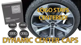 Audi Dynamic Center Caps - Logos stay Centered