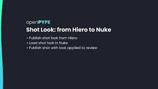 Shot Look: from Foundry Hiero to Nuke - OpenPype / AYON