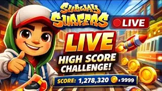 Subway Surfers Live 🔴 High Score Challenge | Non-Stop Gameplay