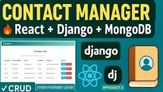 Contact Management App Demo &ndash; React Frontend + Django Backend | Full CRUD & Search