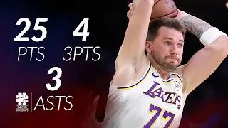Luka Doncic 25 pts 4 threes 3 asts vs Celtics 25/26 season