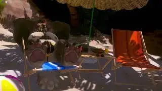 Werewolf nappign on the beach.mp4