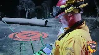 UAS Night Operations - Thompson Fire - CAL FIRE BTU