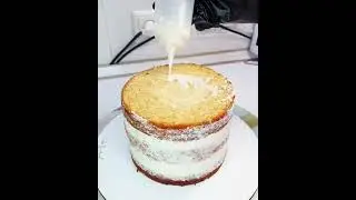 Сборка торта миндаль - вишня - ваниль от @cake.byangel + ТАБЛИЦА Соотношения бисквита к весу торта