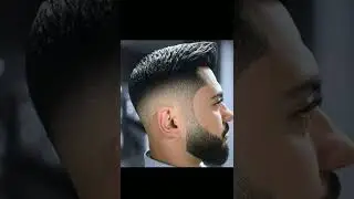 One side cut slope beard cutting style #hairstylerg7