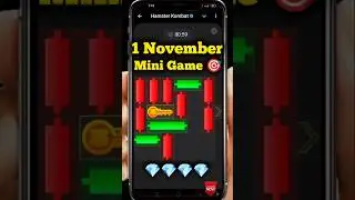 Hamster Kombat Mini Game Puzzle 1 November Today
