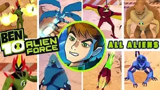 BEN 10 Alien Force ALL ALIENS + All Combos