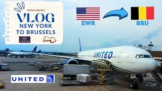 LONG HAUL Economy from NEW YORK | United International Flight Report | Newark to Brussels