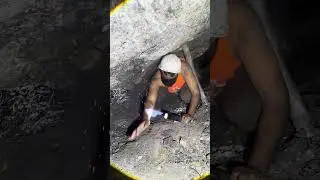 Blackdiamond mining ⛏️⛏️ #mining #blackdiamond #undergroundmining #hiddengems #hiddentreasures