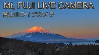 Mount Fuji  LIVE CAMERA,JAPAN in the Night 、赤富士、紅富士、月、流星、ISS, 星空ショーの富士山夜の部、山中湖ライブカメラ、夜間赤外線カメラ使用
