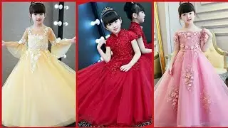 Embroidery Princess Gown Designs For kids| Luxury Shoulderless Ball Gown Designs