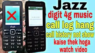 Jazz Digit 4G Music Call History Not Showing | dail Numbers Not Show solution | digit 4g call log