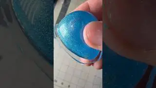 Tape Bubble Filled with Water and Mica Powder