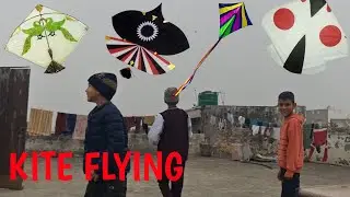 Flying Kites with monofil Gold🤩 | Kite flying sangrur