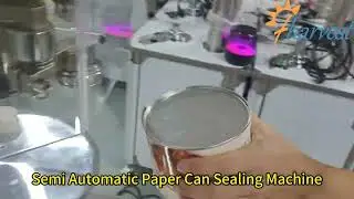 Semi-Auto Meat Floss Can Sealer - Paper Can Sealing Machine for Food Packaging