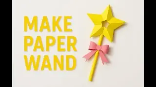 How to Make a Paper Wand | Easy DIY Star Wand for Kids | Asha Craft & Art