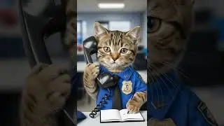Buff Sweet Police Cats Save the Day! (ending is a plot twist) | Cat Stories #cat #aicat #catstory