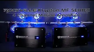 All About Your Rockville KRYPTON MF 4 Channel Marine Amplifier Boat Amp in White