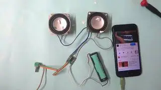 PAM8403 Audio Amplifier 18650 Battery 3.7 Volts with Volume Control