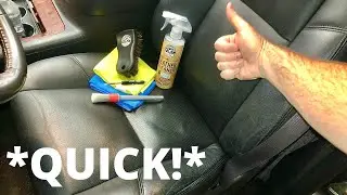 *How To Clean Your Car's Perforated LEATHER SEATS at Home With This Product and Trick!!*