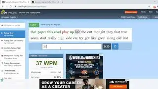 40 WPM TYPING TEST ENGLISH