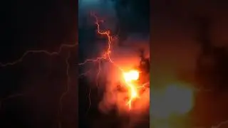 Surreal Fire Lightning in a Smoke Storm | VFX Masterpiece | #FireSmoke #CinematicEffects #VFX
