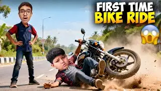 Teaching My Friend Bike Riding for the First Time 😳